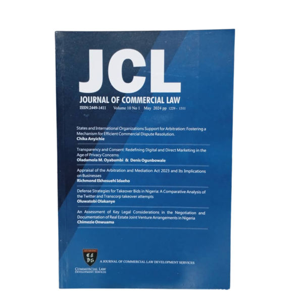 Journal of Commercial Law (Vol. 10)