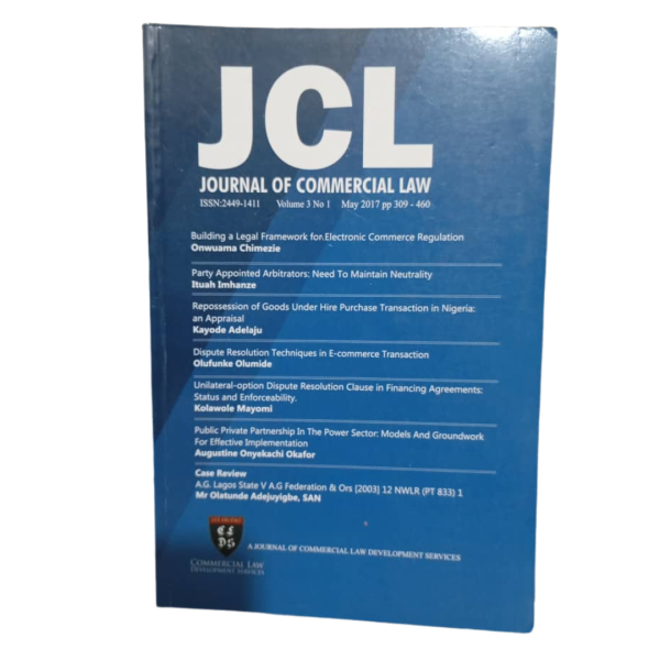 Journal of Commercial Law (Vol. 3)