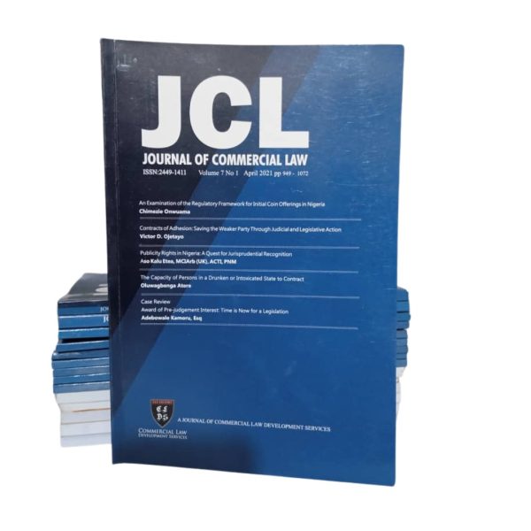 Journal of Commercial Law (Vol. 7)