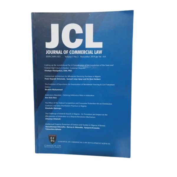 Journal of Commercial Law (Vol. 5, No. 2)