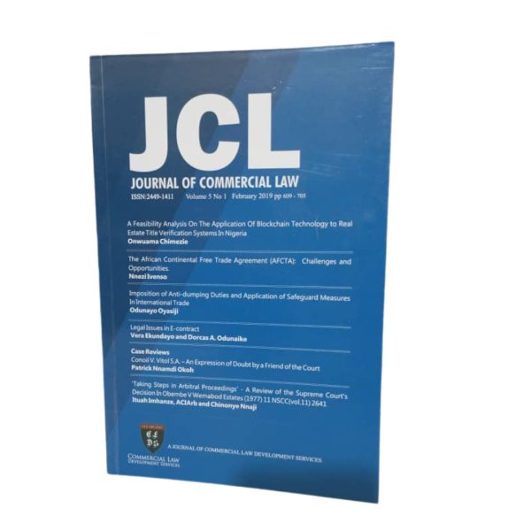 Journal of Commercial Law (Vol. 5)