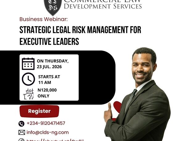Strategic Legal Risk Management for Executive Leaders– July 23, 2026 https://shorturl.at/Qp9ij