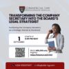 The Company Secretary’s role is evolving. Boards need more than compliance. They need strategic governance advisers who can anticipate risk, interpret regulation and support better decisions. **Transforming the Company Secretary into the Board’s Legal Strategist** 📅 Sept 1 | 3PM WAT | Virtual Register: https://shorturl.at/LTNVi