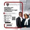 The best legal outcome isn't always the one you win in court. Sometimes, it's the one you negotiate. Join our Mediation & Negotiation Masterclass for Legal Practitioners. 📅 15 Sept 2026 ⏰ 3 PM WAT Register: shorturl.at/v68iX